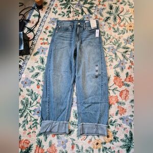 Gap High Rise Barrel Jeans Size 28/6 R